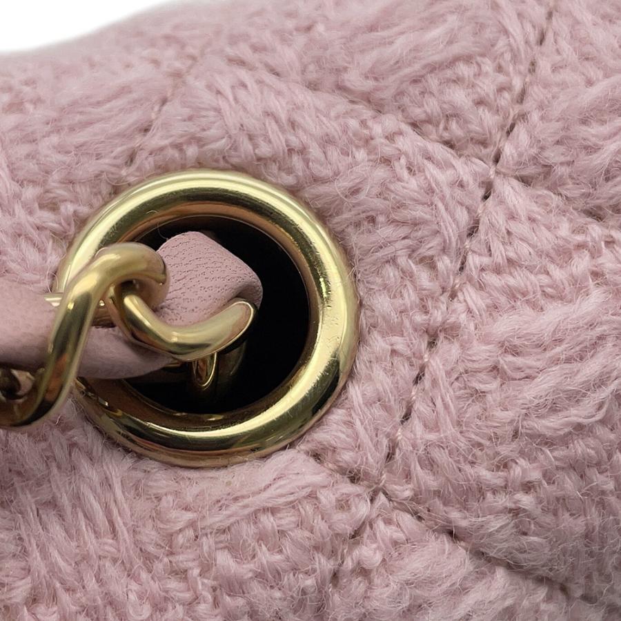CHANEL シャネル ミニマトラッセ ツイード チェーンショルダーバッグ A6990 ピンク×ホワイト ココマーク CHANEL - シャネル チェーンショルダーバッグ ココマーク ミニ