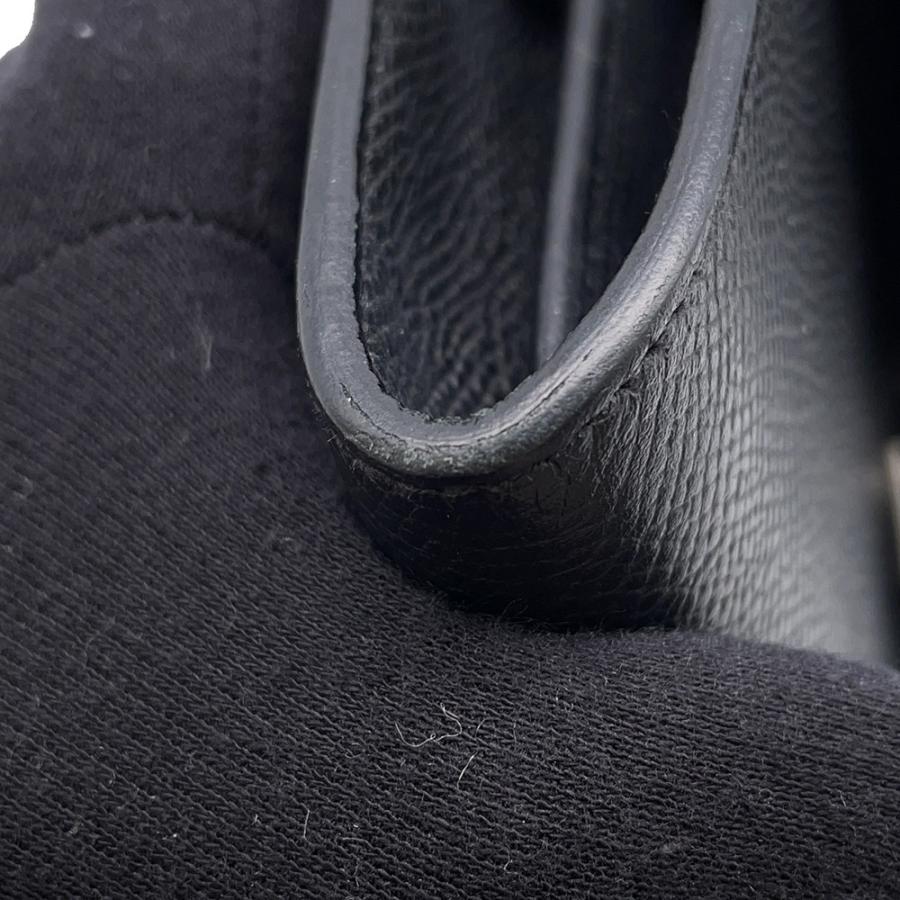 エルメス ケリーウォレット ロング トゥーゴー ブラック/シルバー金具