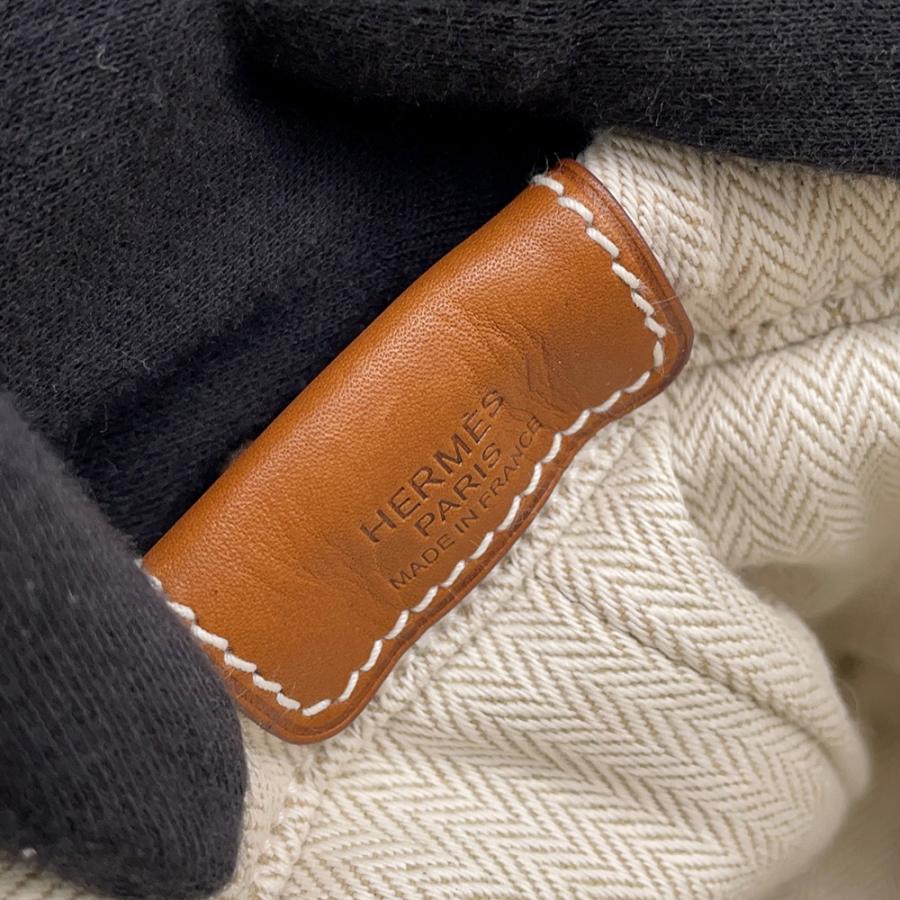 エルメス ポーチ フールビ20 ナチュラル/ォーヴ/シルバー金具 トワル