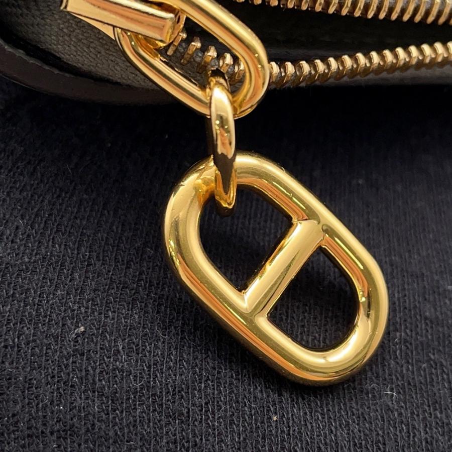 エルメス 二つ折り財布 ジップアンゴー2 シェーヌダンクル グリメイヤー/ゴールド金具 エバーカラー W刻印 財布 【安心保証】の画像