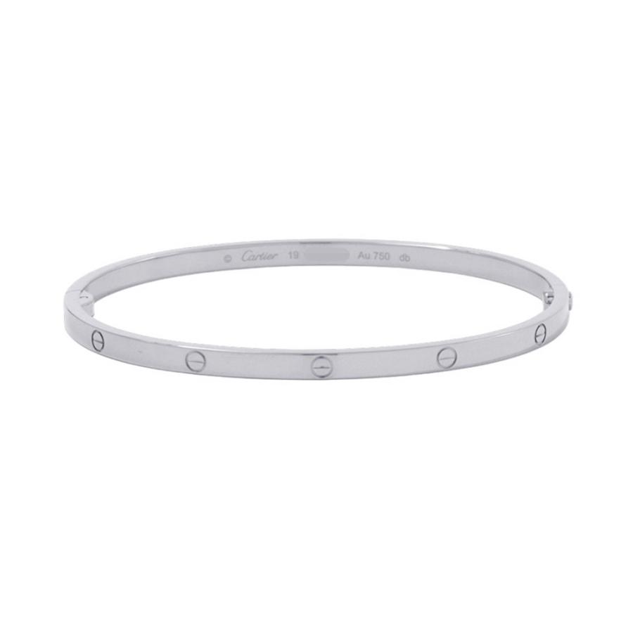 【のり】Cartier ラブブレスsm Au750 サイズ19 LOVE（Cartier） カルティエ ラブブレスレット サイズ19 K18PG K18WG