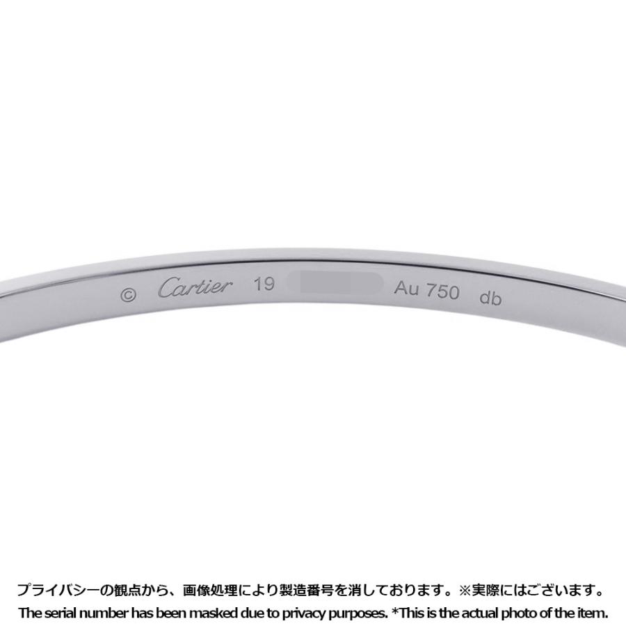 カルティエ ブレスレット ラブブレスSM スモールモデル K18WGホワイト