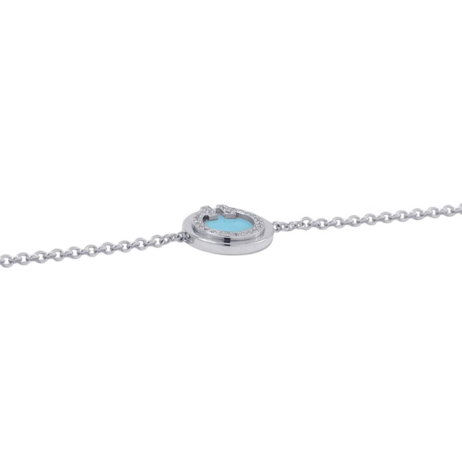ティファニー ブレスレット T TWO サークル ダイヤモンド/ターコイズ K18WGホワイトゴールド Tiffany&Co. 【安心保証】_1