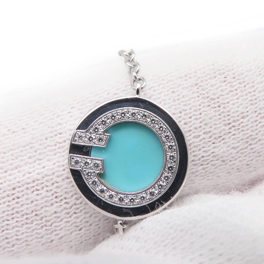 ティファニー ブレスレット T TWO サークル ダイヤモンド/ターコイズ K18WGホワイトゴールド Tiffany&Co. 【安心保証】_5