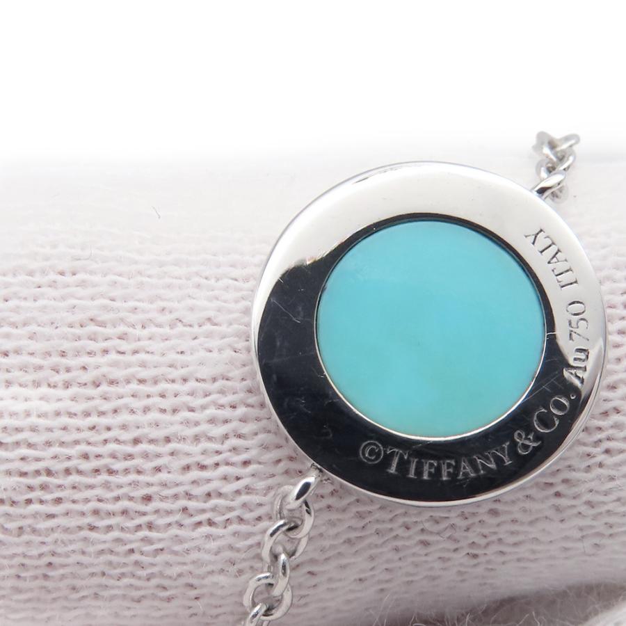 ティファニー ブレスレット T TWO サークル ダイヤモンド/ターコイズ K18WGホワイトゴールド Tiffany&Co. 【安心保証】_6