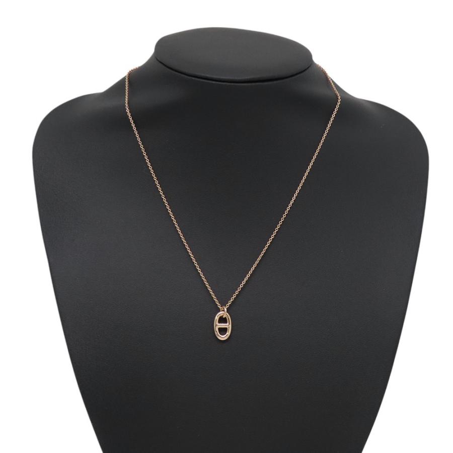 エルメス ネックレス シェーヌダンクル ファランドール K18PGピンク