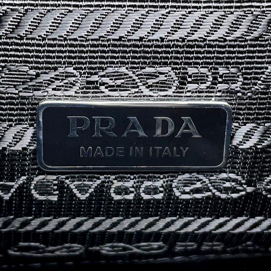 プラダ ハンドバッグ 巾着バッグ ラインストーン スタッズ ビーズ ナイロン 1BE067 PRADA 2ｗayショルダーバッグ 黒_9