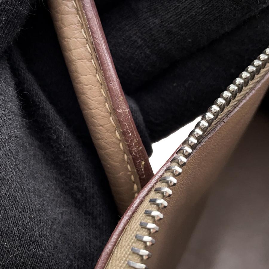 エルメス ハンドバッグ ボリード31 エトゥープ/シルバー金具 トリヨンクレマンス □I刻印 ２wayショルダー 【安心保証】の画像