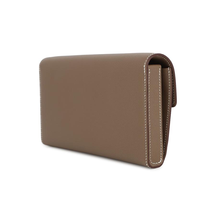 エルメス シャルニエール トゥーゴー エトゥープ/シルバー金具 ヴォー 