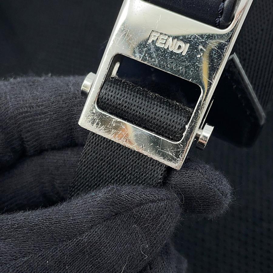 フェンディ リュック モンスター ナイロン/カーフスキン 7VZ035 FENDI バッグ バックパック 黒 【安心保証】_14