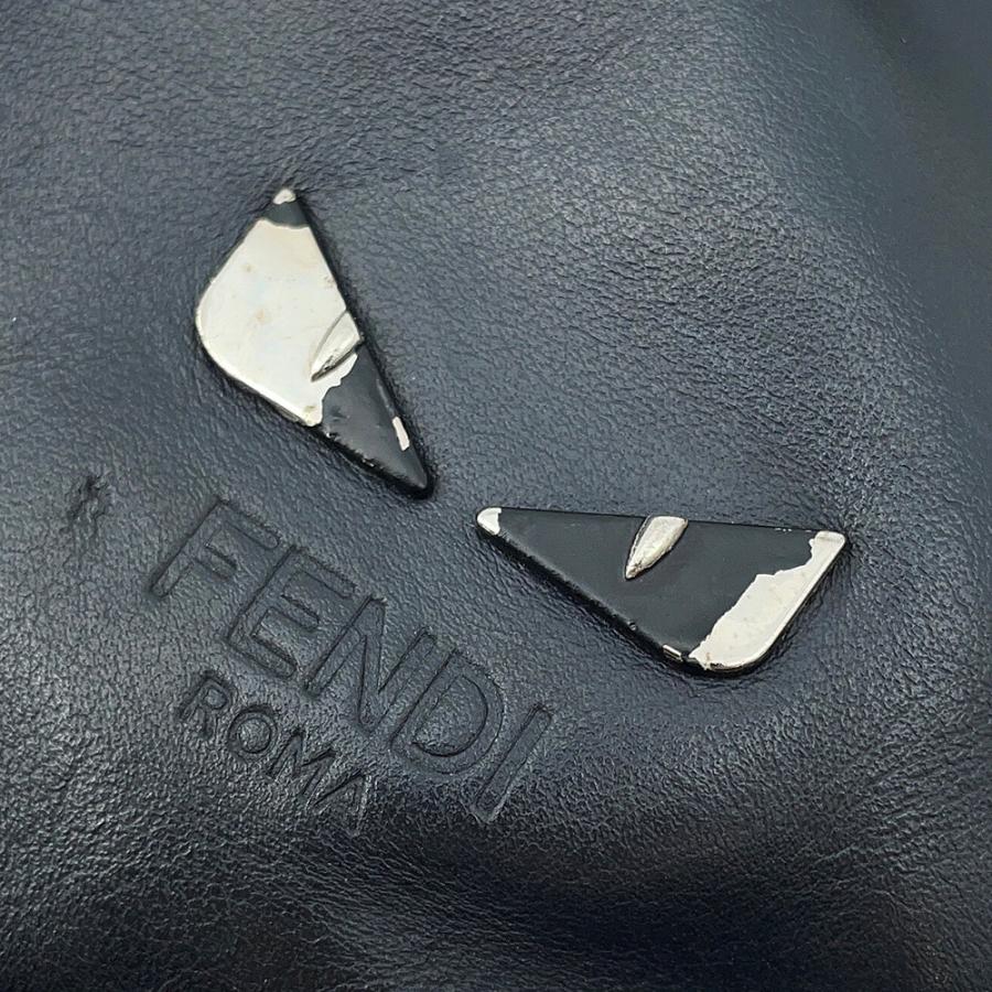 フェンディ リュック モンスター ナイロン/カーフスキン 7VZ035 FENDI バッグ バックパック 黒 【安心保証】_8