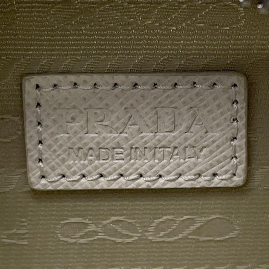 PRADA プラダ サフィアーノ ミニポーチ ショルダーバッグ ミニバッグ アイボリー レザー 2TT105 シルバー金具 PRADA（プラダ） MINI CONTENITORI サフィアーノ ショルダーバッグ