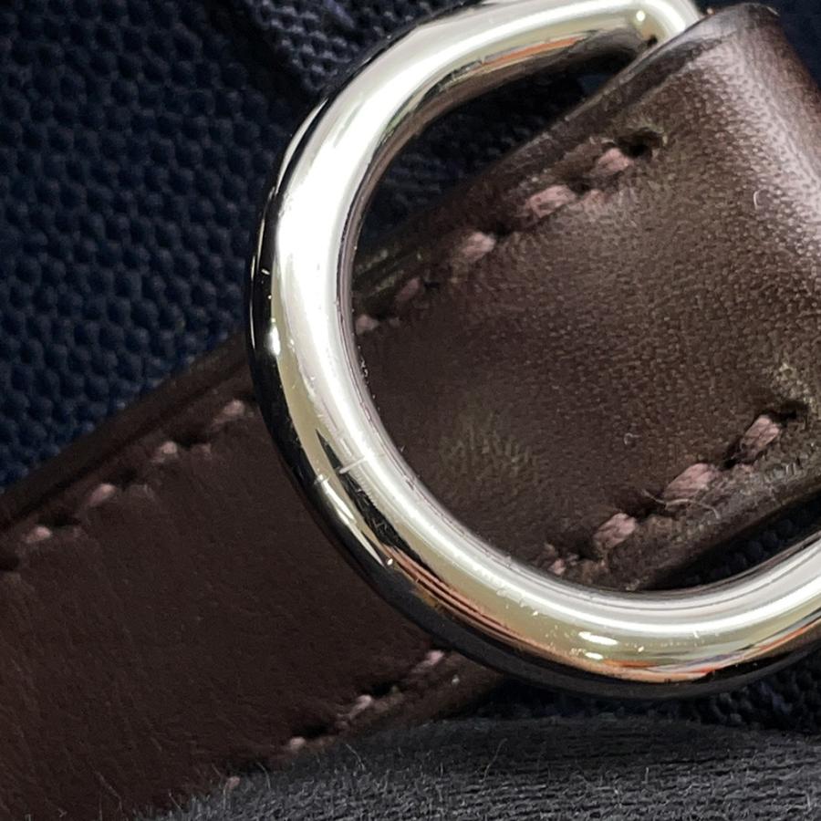 エルメス サックドパンサージュ グルーム SAC DE PANSAGE GROOM ネイビー/フー C刻印 ２wayショルダー 【安心保証】_14