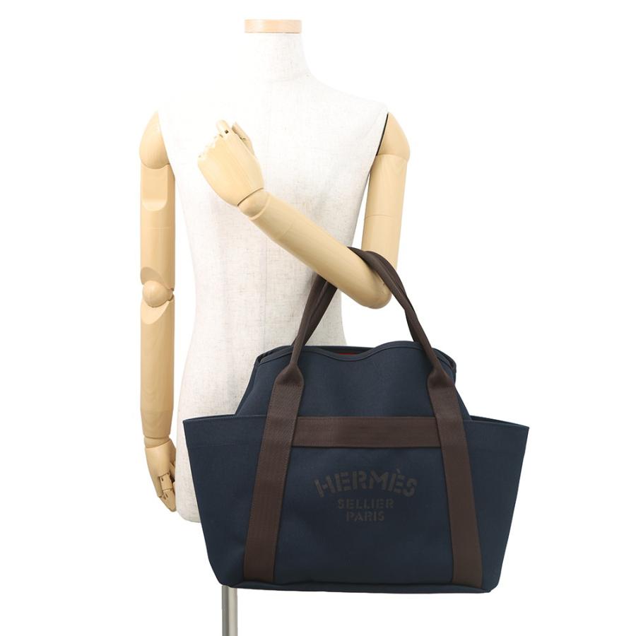 エルメス サックドパンサージュ グルーム SAC DE PANSAGE GROOM ネイビー/フー C刻印 ２wayショルダー 【安心保証】_3