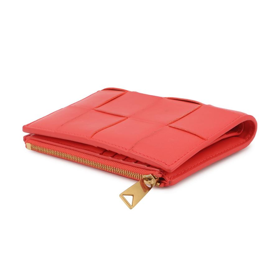 BOTTEGA VENETA 二つ折り財布 レッド BOTTEGA VENETA（ボッテガ・ヴェネタ） 財布 レディース ブランド 二