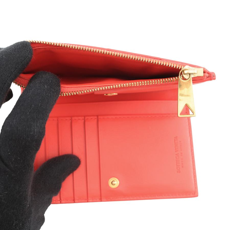 ボッテガヴェネタ 二つ折り財布 カセット ミディアム レザー BOTTEGA