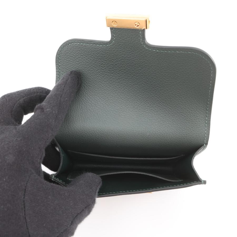 エルメス 財布 コンスタンス スリム ヴェールフォンセ/ヴェールモワイヤン/ゴールド金具 エバーカラー W刻印 エルメス 財布 コンスタンス スリム ヴェールフォンセ/ヴェールモワ