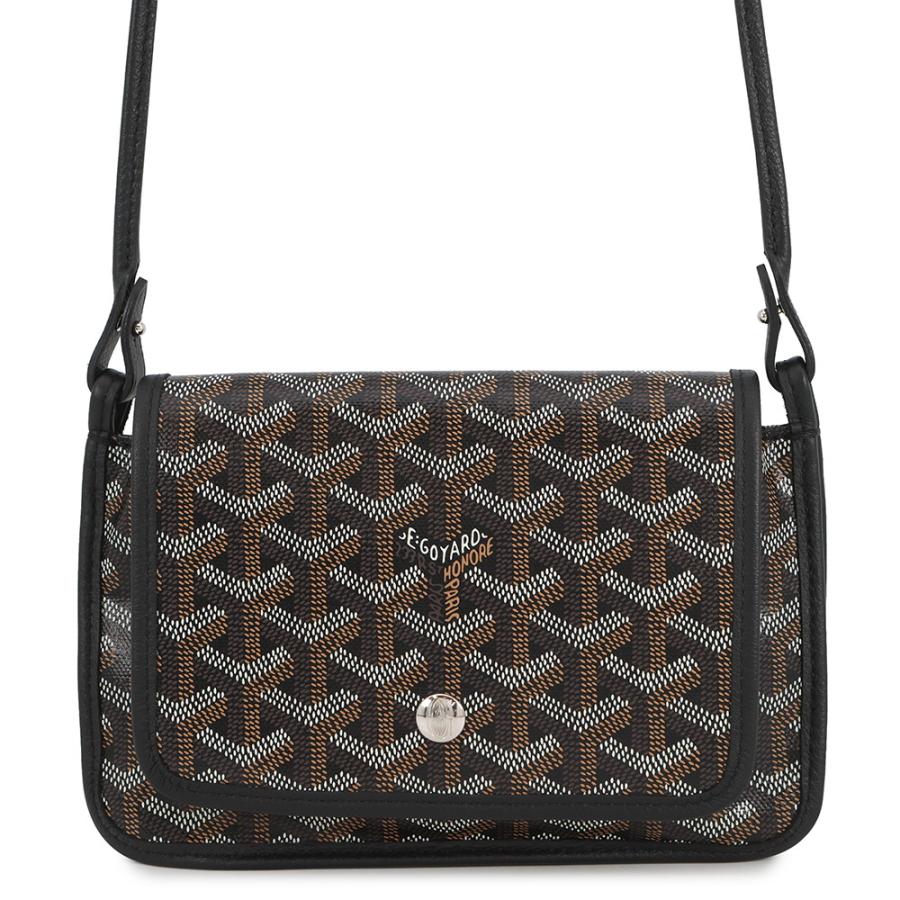 ゴヤール GOYARD プリュメ ブラック PVC/レザー レディース ショルダーバッグ GOYARD（ゴヤール） プリュメ ショルダーバッグ ポーチウォレット