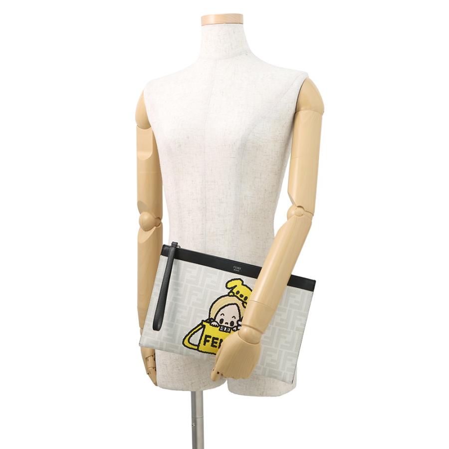 フェンディ クラッチバッグ タロアウトコラボ ズッカ柄 PVC/レザー