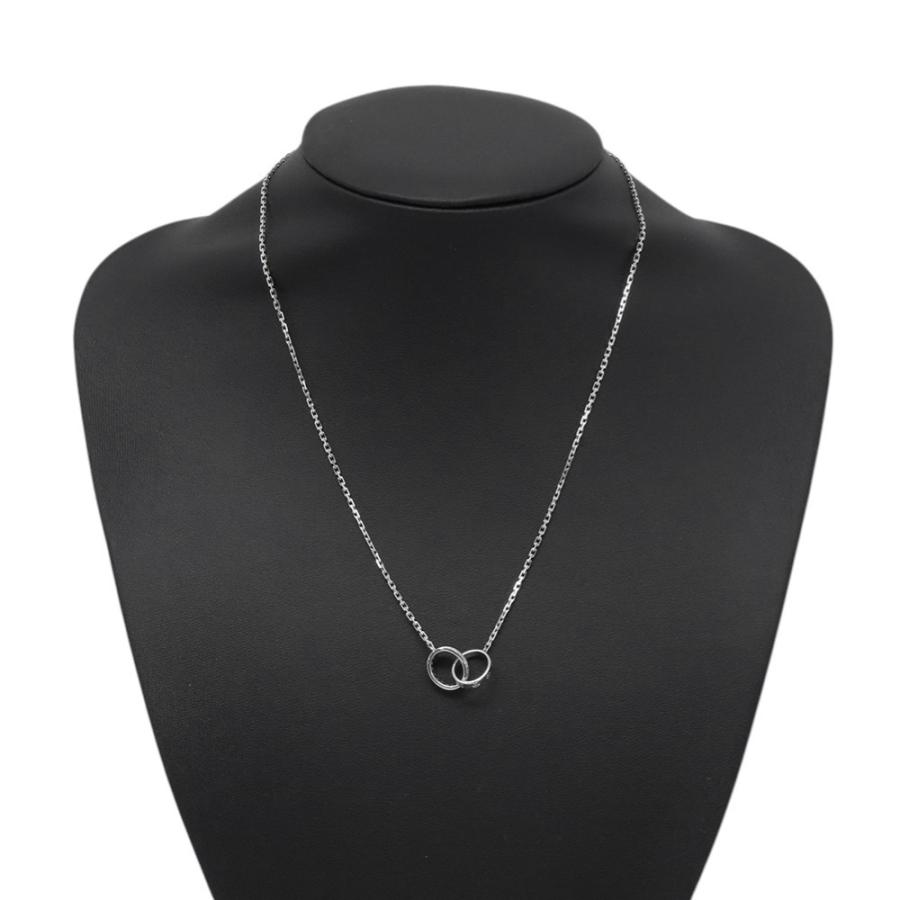 カルティエ ネックレス LOVE セミパヴェ ダイヤモンド 18P 計0.22ct