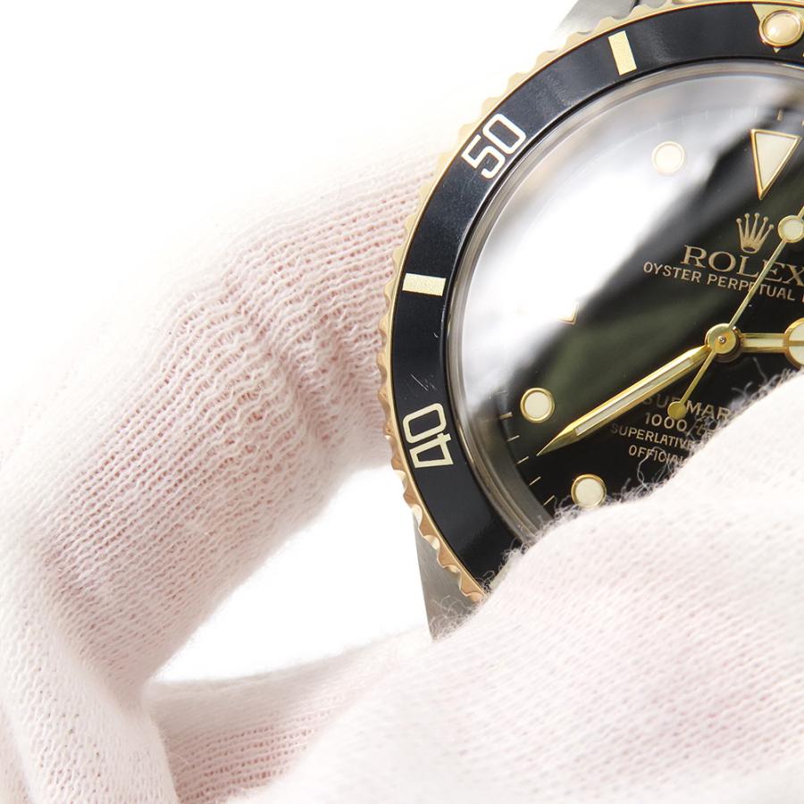 ROLEX K18 ステンレス コンビ 26mmx15mm ×3mm ロレックス サブマリーナ デイト コンビ SS/K18YGイエローゴールド S番