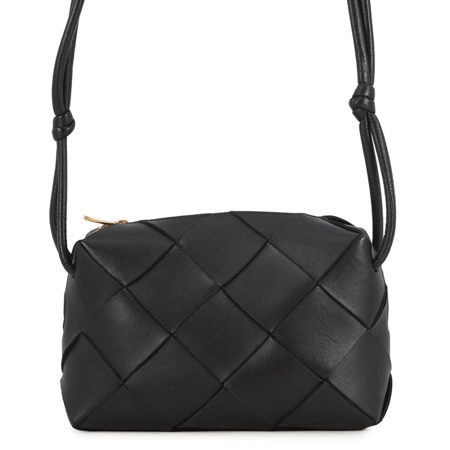 【美品】  BOTTEGA VENETA / ボッテガヴェネタ | スモールカセット イントレチャート ショルダーバッグ | ブラック | レディース BOTTEGA VENETA（ボッテガ・ヴェネタ） ショルダーバッグ 844018V2HL0