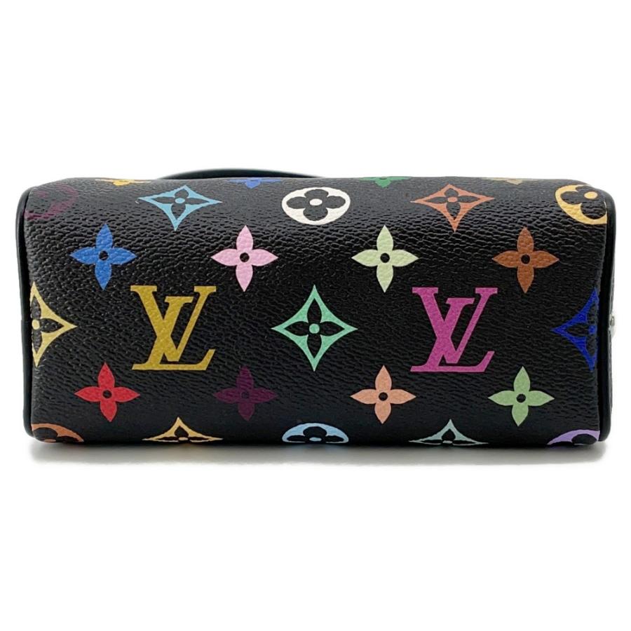 ルイヴィトン LOUIS VUITTON 2WAYバッグ LV×TM ナノ スピーディー モノグラムマルチカラー ノワール シルバー金具 黒 村上隆コラボ M13406 RFID【中古】 村上隆コラボ♪】ルイヴィトン LV×TM ナノ スピーディ バッグ (Louis