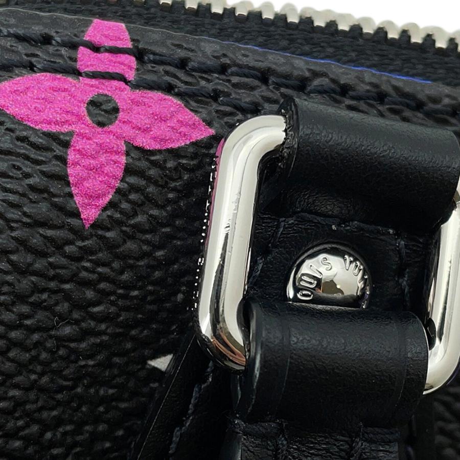 ルイヴィトン LOUIS VUITTON 2WAYバッグ LV×TM ナノ スピーディー モノグラムマルチカラー ノワール シルバー金具 黒 村上隆コラボ M13406 RFID【中古】 村上隆コラボ♪】ルイヴィトン LV×TM ナノ スピーディ バッグ (Louis