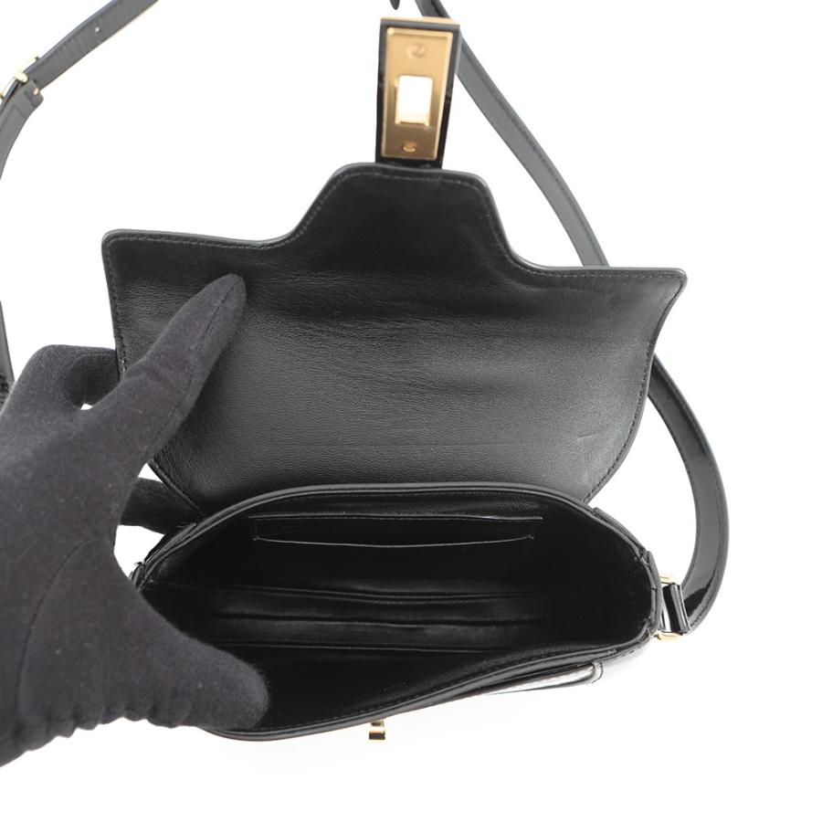 セリーヌ ショルダーバッグ 16 セーズ ブザス スモール パテント 188013 CELINE 黒_5