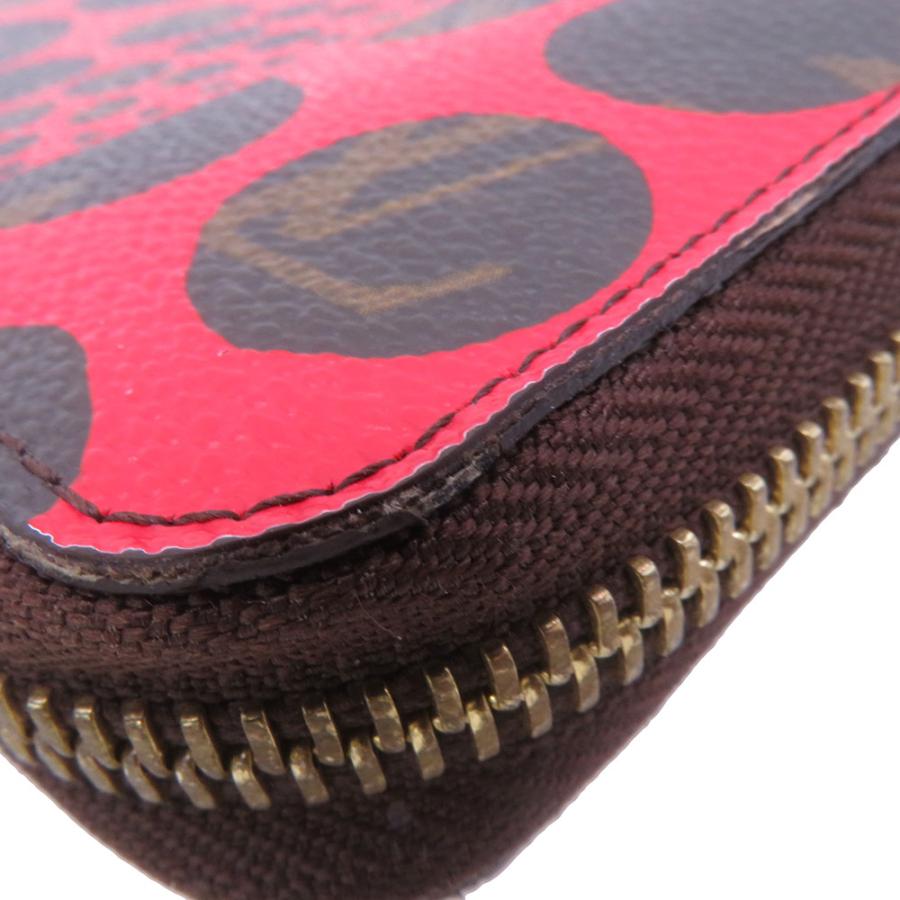ルイヴィトン 長財布 モノグラム・パンプキンドット LV × YK ジッピー
