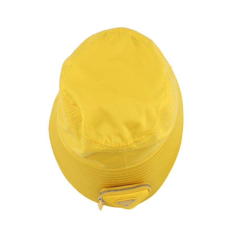 プラダ ハット Re-Nylon トライアングルロゴ ミニポーチ付 バケット