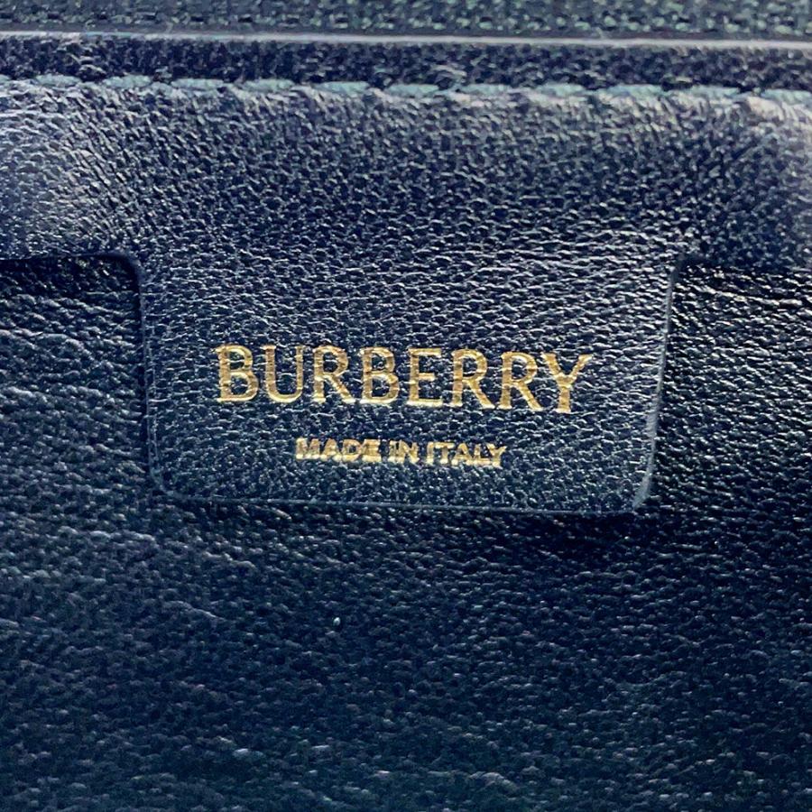 バーバリー ショルダーバッグ シールド スリング ミニ 鈴チャーム付き レザー 8077580 BURBERRY 黒 ワンショルダー バーバリー ショルダーバッグ シールド スリング ミニ 鈴チャーム付き