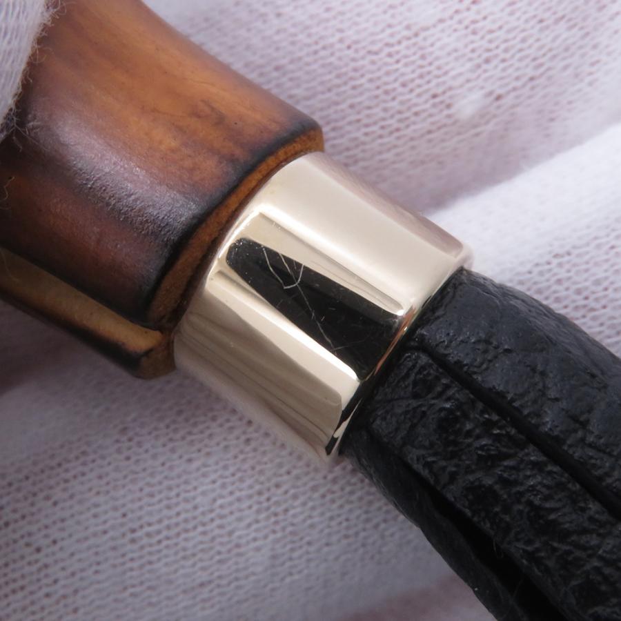 グッチ クラッチバッグ レザー バンブー タッセル ポーチ 376854 GUCCI