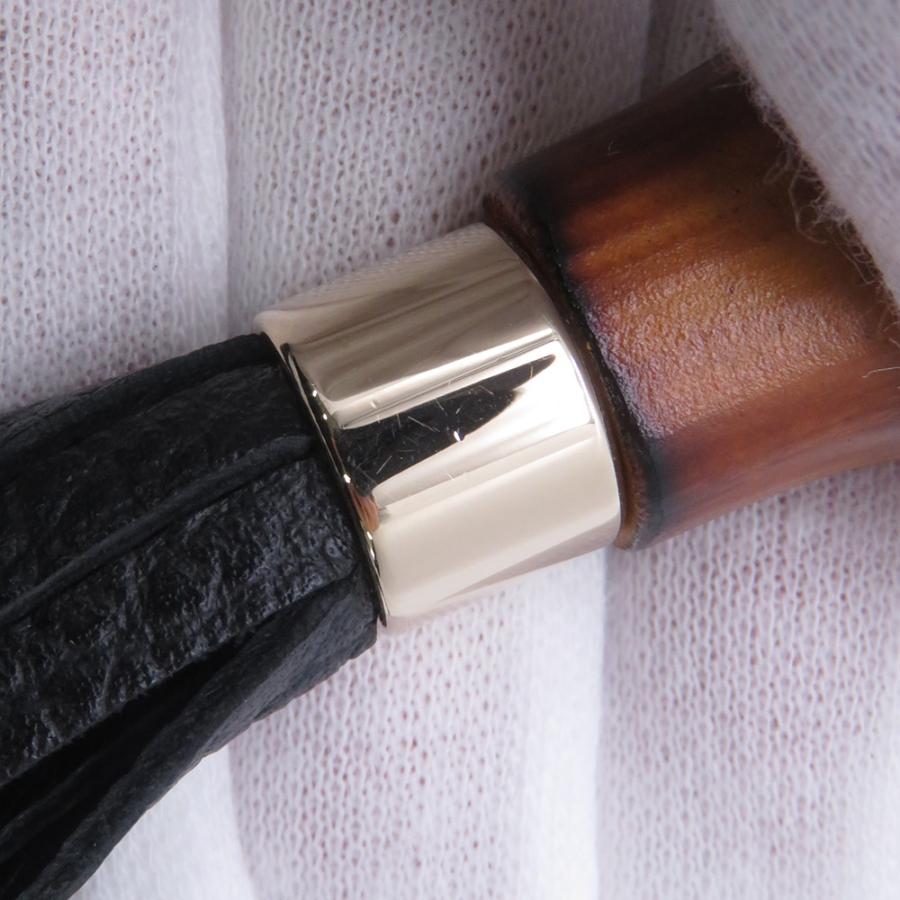 グッチ クラッチバッグ レザー バンブー タッセル ポーチ 376854 GUCCI