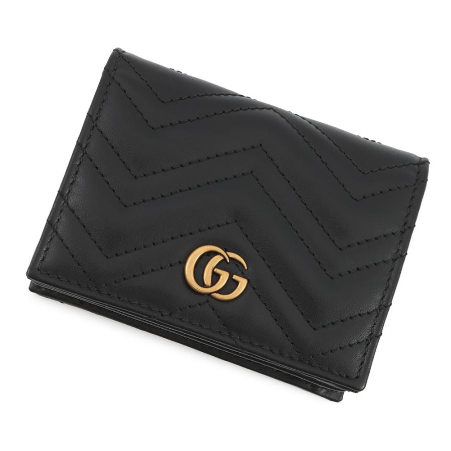 グッチ 二つ折り財布 GGマーモント ダブルG ミニウォレット 466492