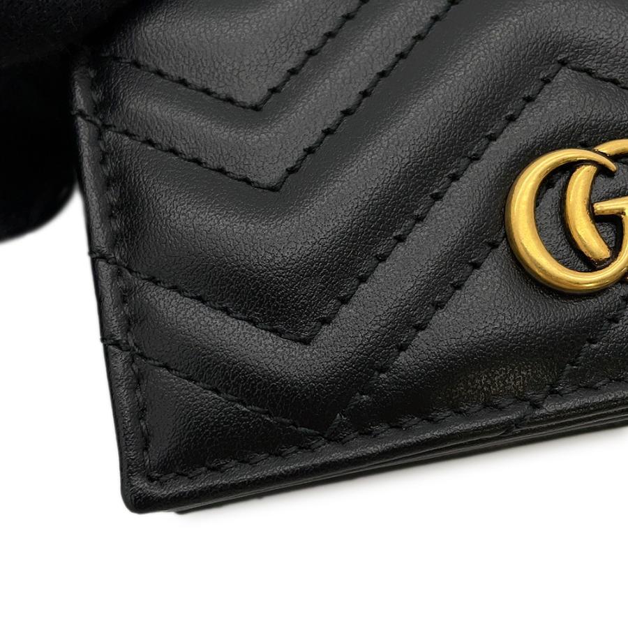 半期決算セール開催中】 グッチ 二つ折り財布 GGマーモント ダブルG