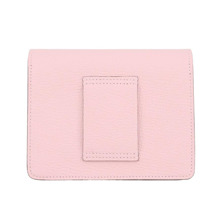 エルメス 財布 ロウリス ルリ スリム ローズサクラ/シルバー金具 シェブルミゾル K刻印 HERMES 財布の画像