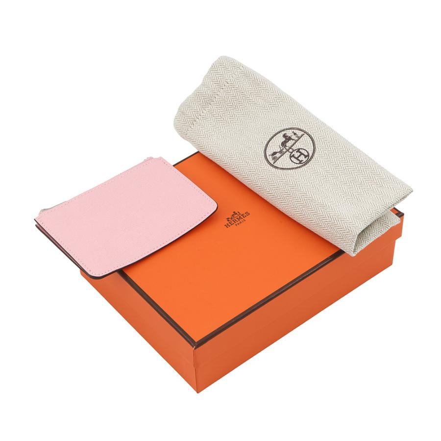エルメス 財布 ロウリス ルリ スリム ローズサクラ/シルバー金具 シェブルミゾル K刻印 HERMES 財布の画像