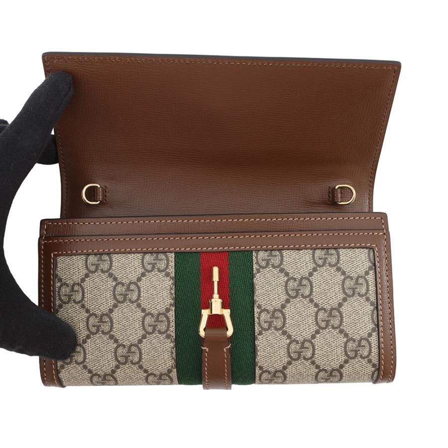 GUCCI GGスプリーム ジャッキー 二つ折り財布 グッチ チェーンウォレット GGスプリーム ジャッキー1961 652681 GUCCI