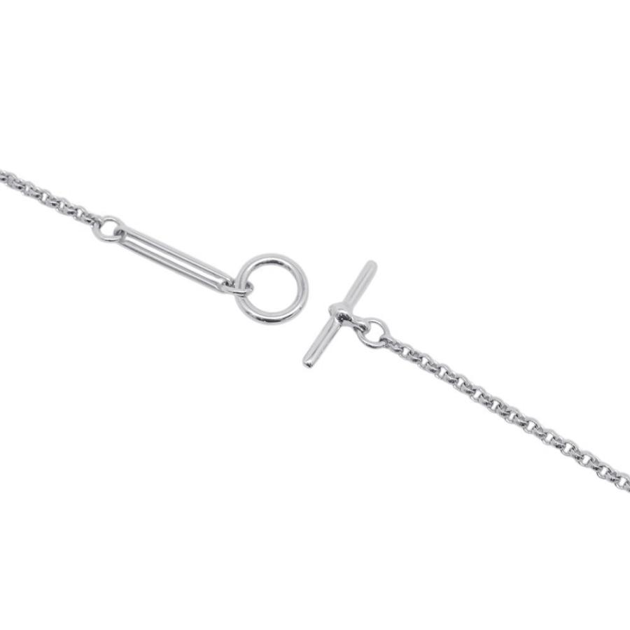 エルメス ネックレス エクスリブリスMM SV925シルバー/K18PGピンク