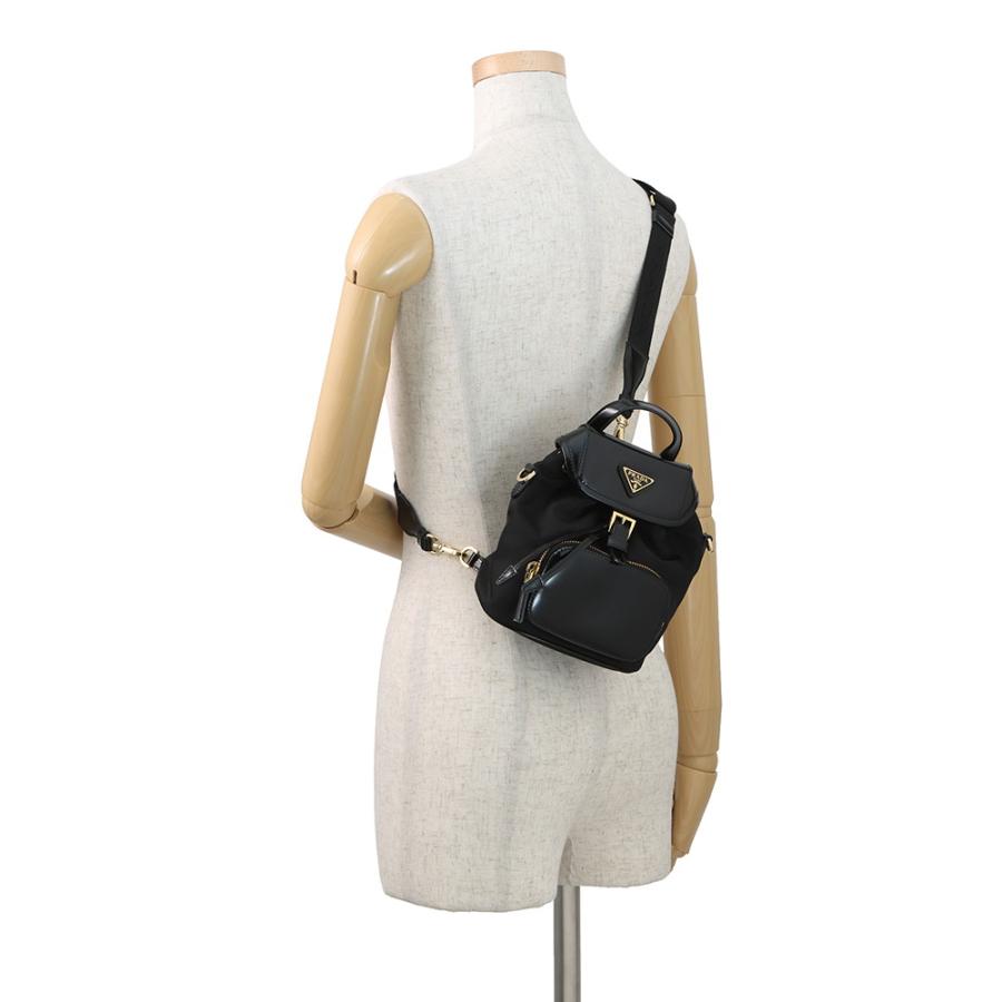 PRADA プラダ Re-Nylon ボディバッグ ブラック プラダ ショルダーバッグ Re-Nylon バックパック ナイロン レザー