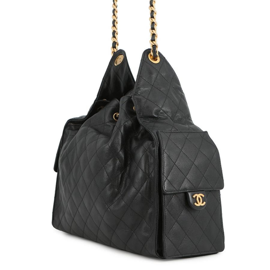 CHANEL25 黒 レザー ショルダーバッグ シャネル チェーンショルダーバッグ CHANEL25 ミディアム ココマーク