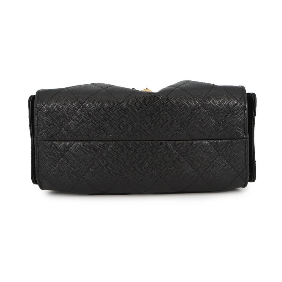 シャネル　スリーココ　チェーンショルダーバッグ　キャビアスキン ブラック シャネル CHANEL チェーン ショルダーバッグ キャビアスキン ブラック