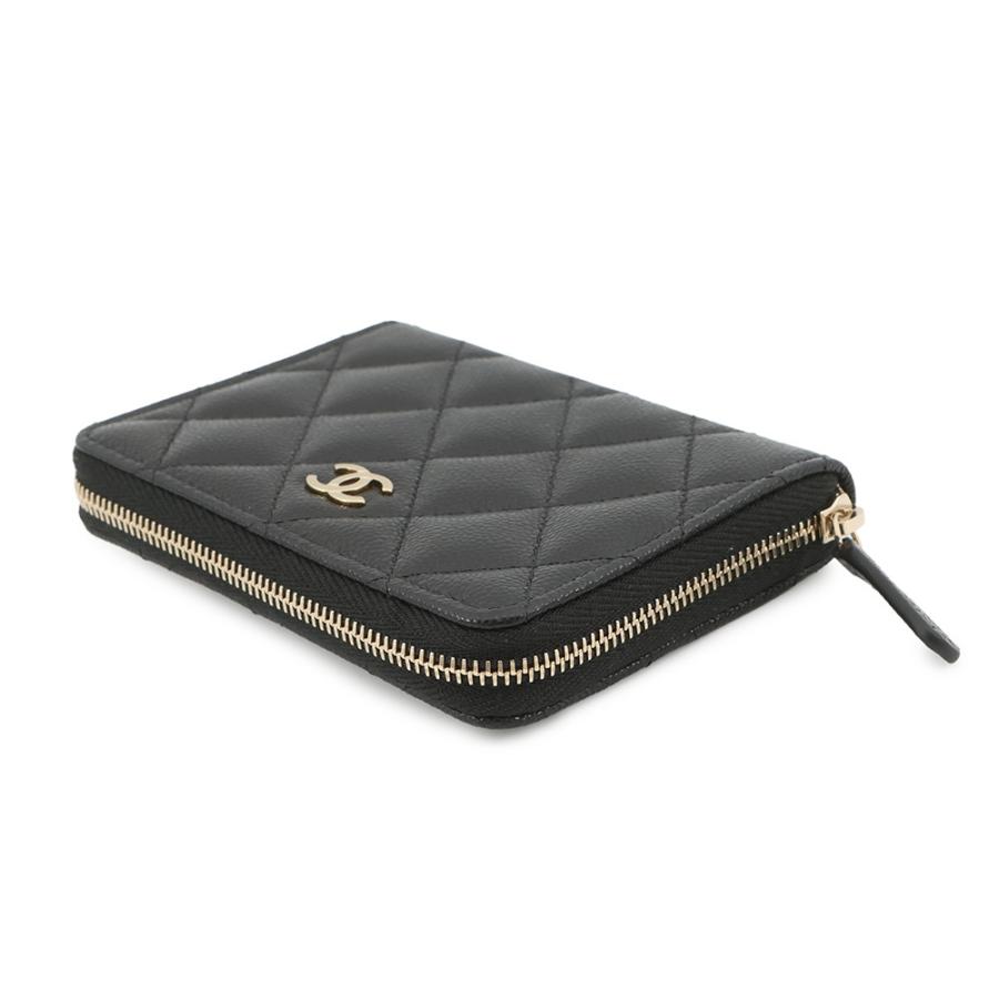 CHANEL　財布 シャネル 二つ折り財布 マトラッセ ココマーク スモールウォレット