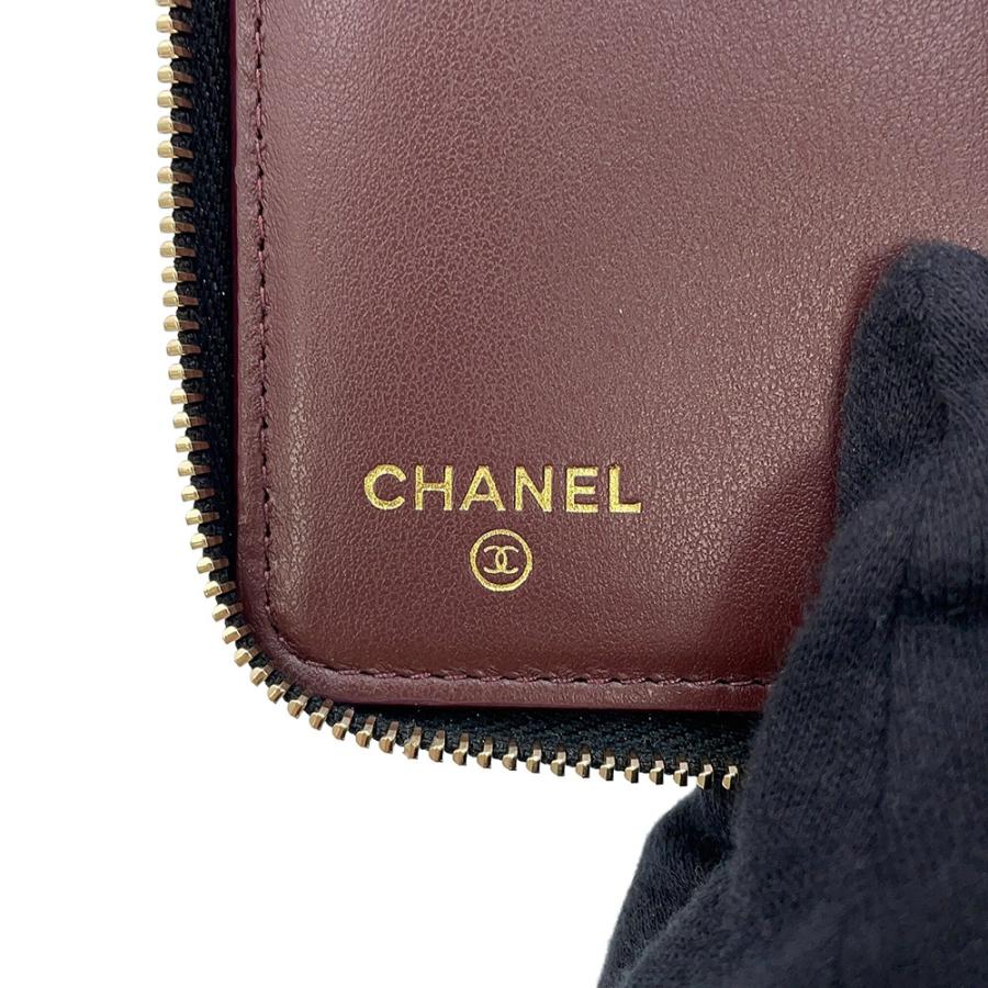 シャネル 二つ折り財布 マトラッセ ココマーク スモールウォレット キャビアスキン AP4652 CHANEL 黒 シャネル 二つ折り財布 マトラッセ ココマーク スモールウォレット