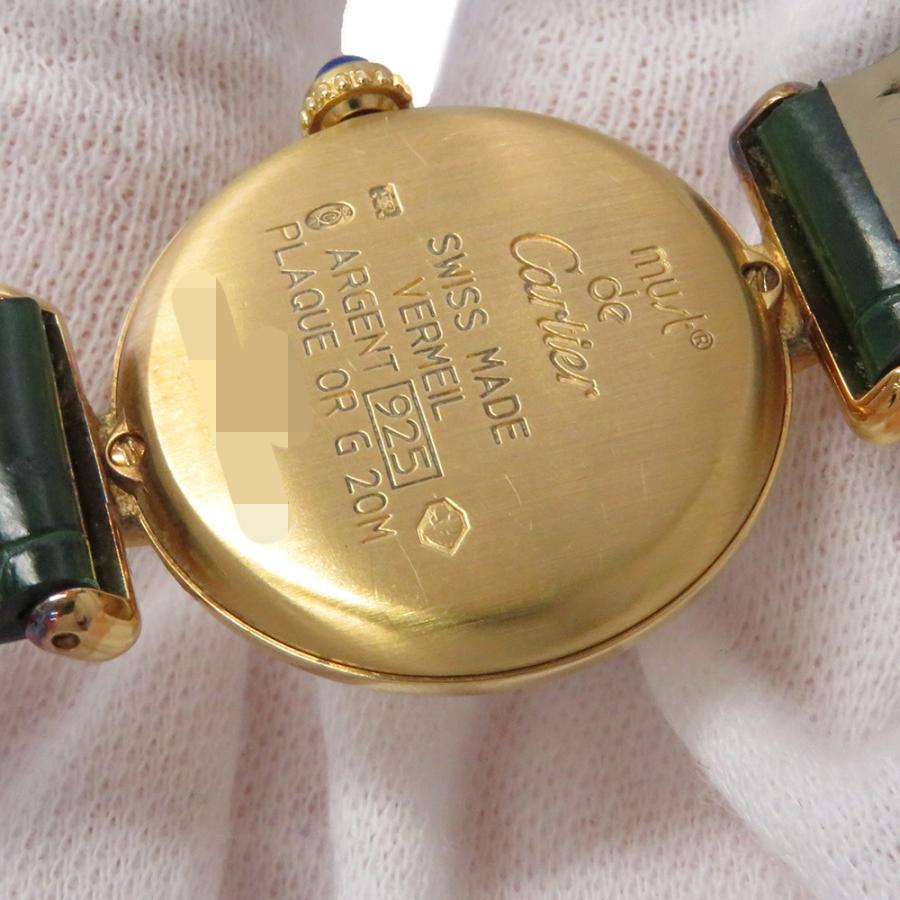 カルティエ マスト コリゼ SM ヴェルメイユ W1009954 Cartier 腕時計 ホワイトローマン文字盤 カルティエ マスト コリゼ SM ヴェルメイユ W1009954 Cartier 腕時計