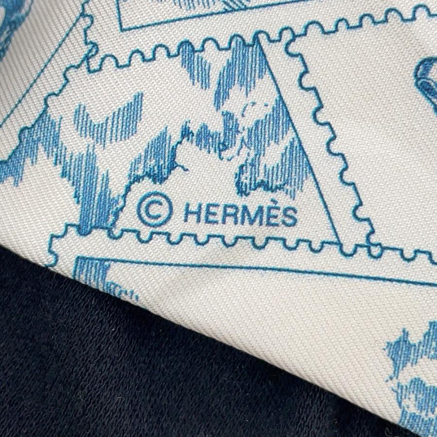 エルメス スカーフ ツイリー フォーブルの切手愛好家 HERMES シルク