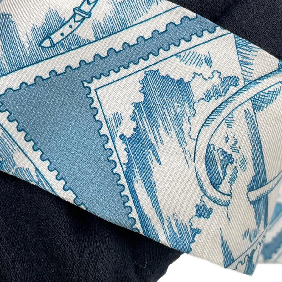 エルメス スカーフ ツイリー フォーブルの切手愛好家 HERMES シルク