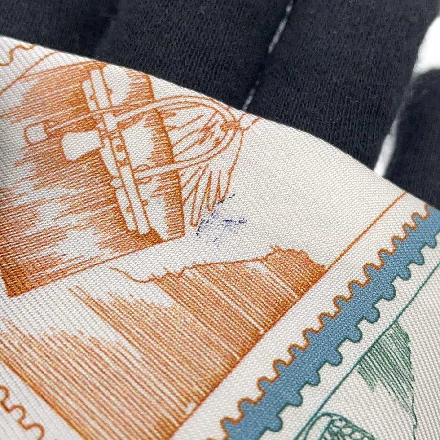 エルメス スカーフ ツイリー フォーブルの切手愛好家 HERMES シルク