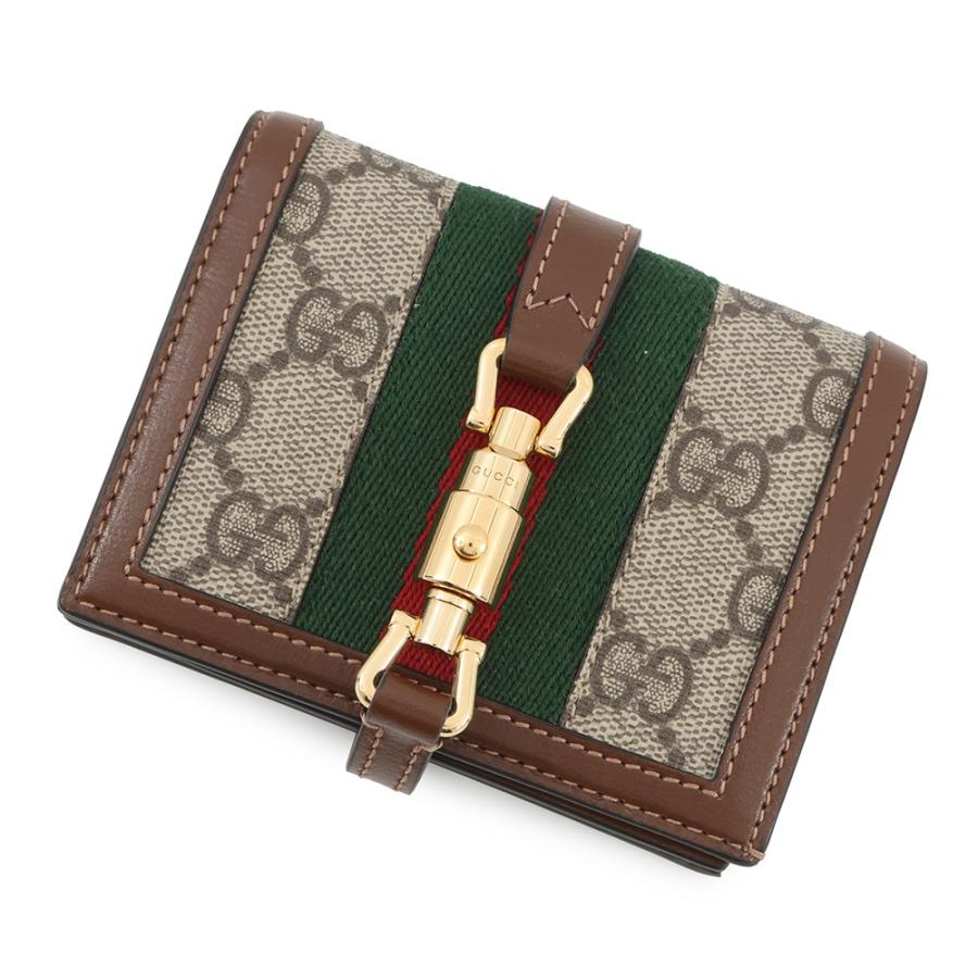 J3289 値下しました！未使用品 GUCCI ジャッキー 1961 カードケース ウォレット 二つ折り財布 GGスプリーム 645536 グッチ 二つ折り財布 ジャッキー 1961 カードケース ウォレット GG